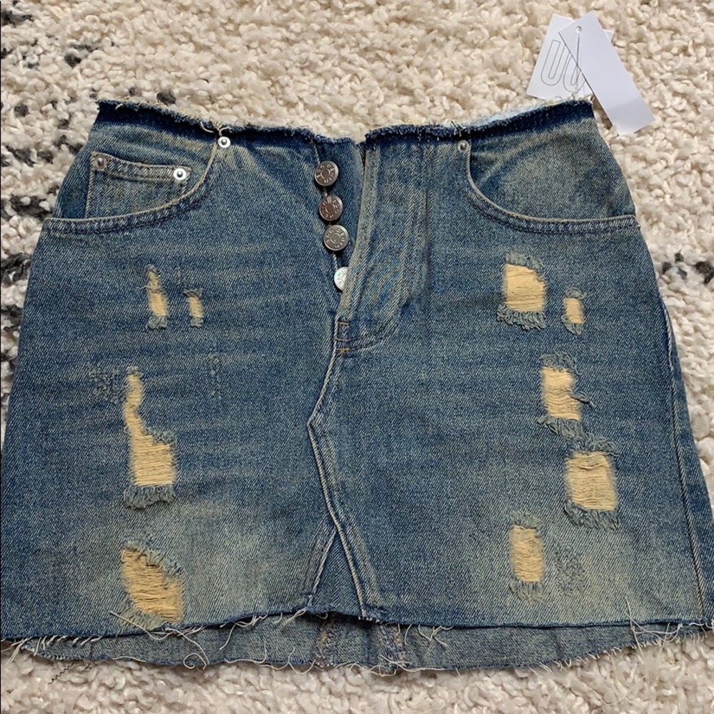 NWT UO denim skirt